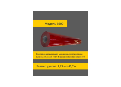 Пленка микропризматическая класса II  (тип Б) высокой интенсивности в п.м.